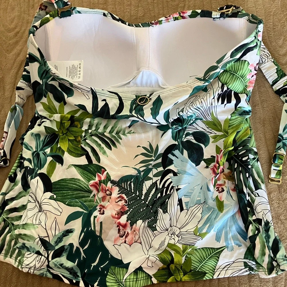 Tropical Print Tankini Set - Picture 2 of 8